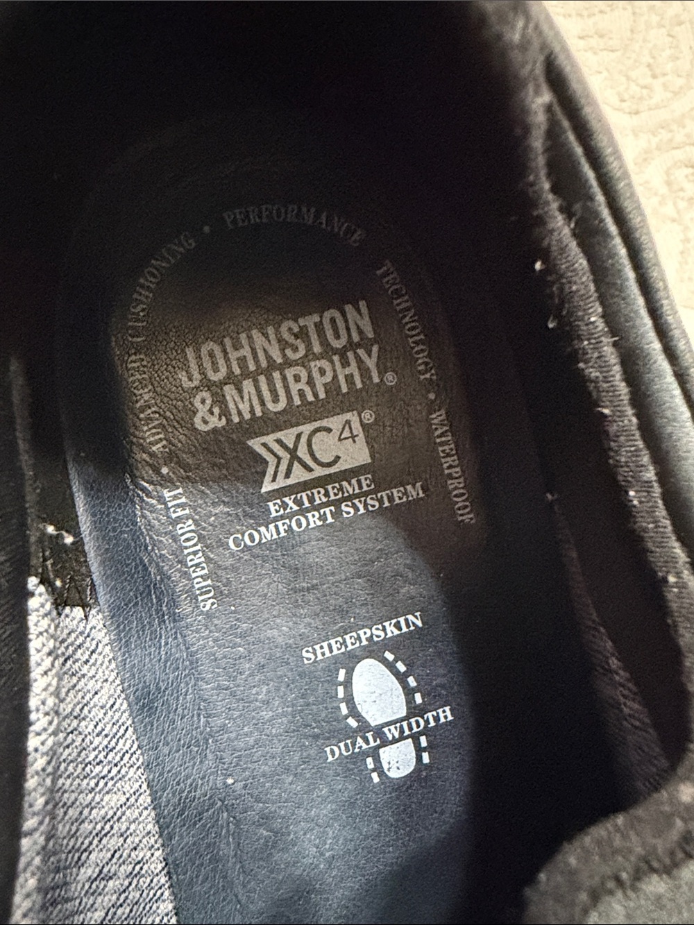 Johnston & Murphy Size 10.5 Men’s NAVY Knit Lace-Up Sneakers - Picture 2 of 8